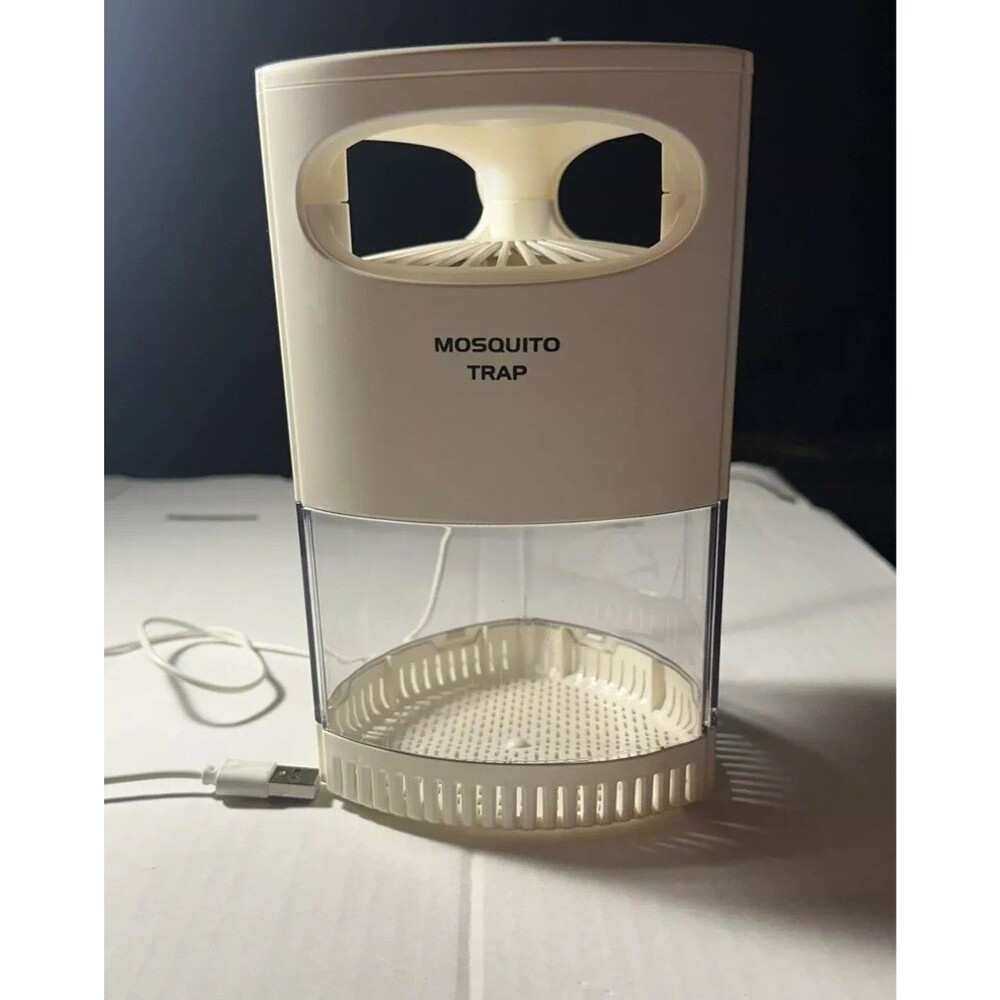 (white)Safe Electric Mosquito Killer Lamp Indoor Fly Bug Insect Anti‑Mosquito